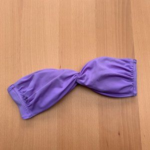 victoria's secret purple bandeau twist bikini swim top